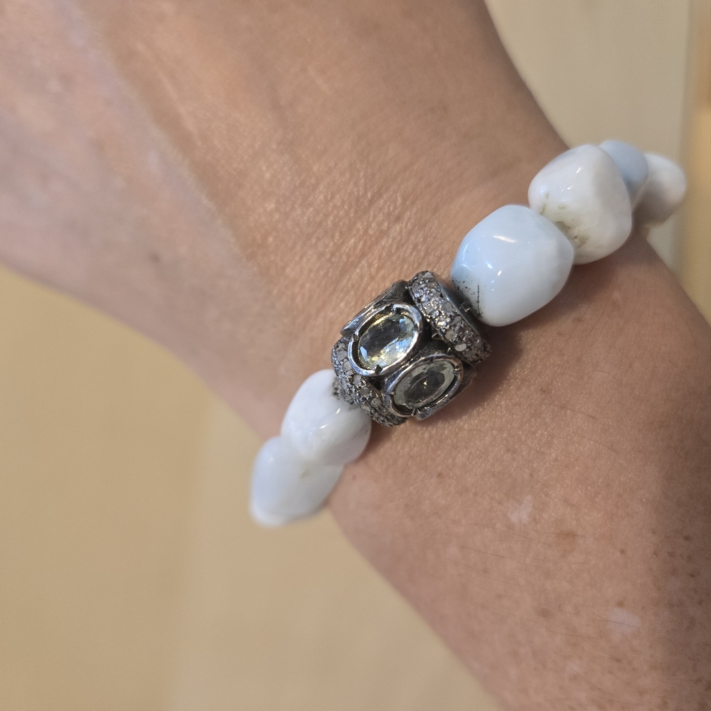 The Woods Fine Jewelry Stone & Diamond Bracelet